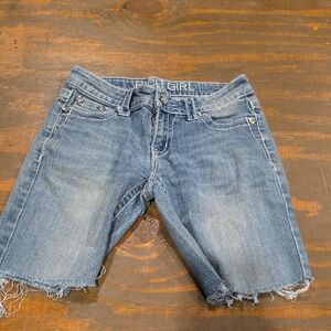 Women's Distressed Blue Jean Shorts